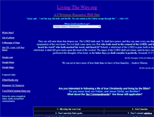 Tablet Screenshot of livingtheway.org